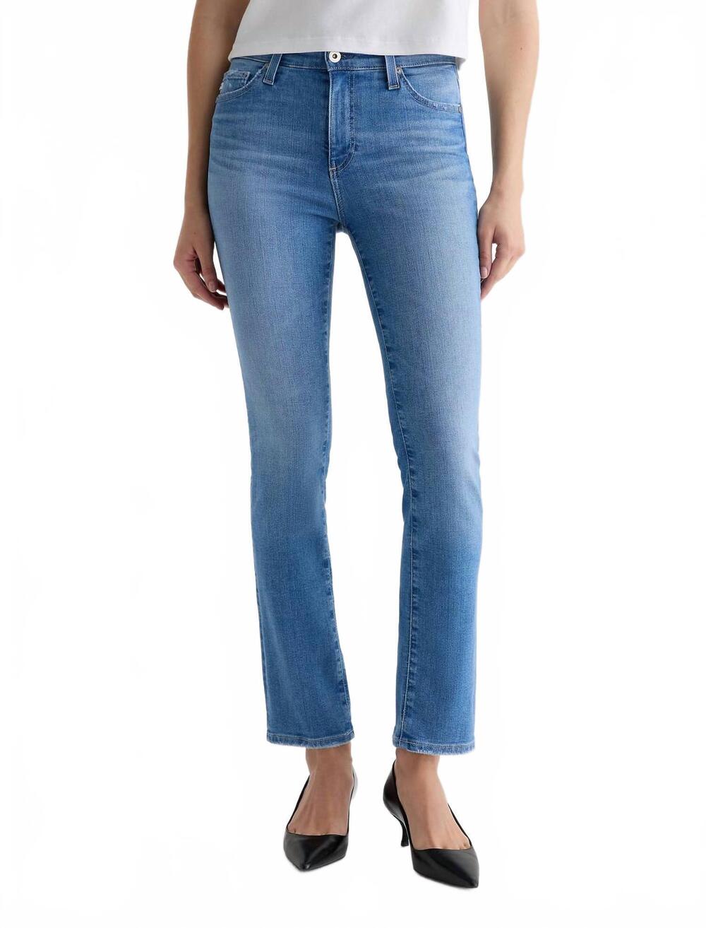 NEW AG JEANS mari straight leg jean in minimalist